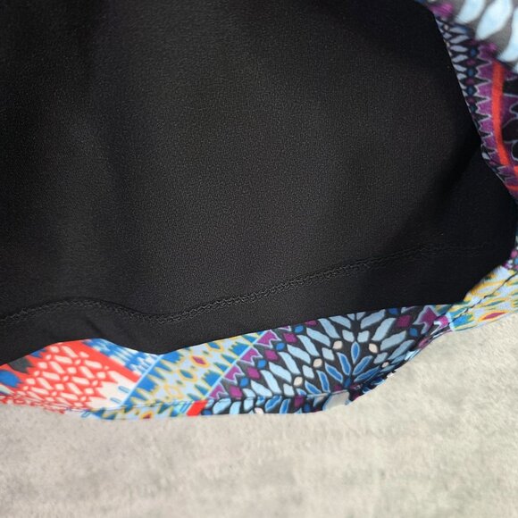 Womens Rock 47 Wrangler Western Multicolor Dress Dolman Sleeve Lined Size S - Picture 3 of 8